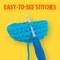 Easy Peasy Yarn, Crochet & Knitting Yarn for Beginners with Easy-to-See Stitches - Yarn for Crocheting - Worsted Medium #4 Yarn - Cotton-Nylon Blend